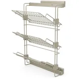 Emuca Schuhregal, Grau, Metall, 44.4x64x32 cm, Garderobe, Schuhaufbewahrung