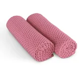 BestLivings Microfaser Geschirrtuch Double Face 60 x 40 cm 2er Pack Rose