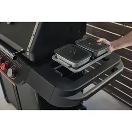 Weber Genesis E-330WR Gasgrill Stealth Edition 2025 Schwarz inkl. Drehspieß