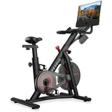 YESOUL G1M Plus Indoor Heimtrainer, Fitnessbike - Leiser Magnetwiderstand, Bequeme Sitzpolsterung, Fitnessfahrrad mit 21,5" 1080P FHD-Bildschirm - Schwarz