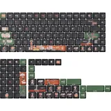 Keychron Keycaps Low Profile LSA Dye-Sub PBT Full Set, Tastenkappensatz, Tastenkappen für mechanische Tastaturen Low-Profile ANSI Layout - (133-Tasten) / New York