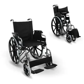 Mobiclinic Giralda Faltrollstuhl schwarz, selbstfahrend, Sitzbreite 43 cm