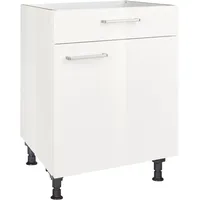 Nobilia Kochfeldumbauschrank Flash 60 x 58,3 x 87 cm Weiß