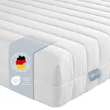 XDREAM Pure | Ergonomische Kaltschaummatratze mit Öko-Tex Zertifikat | Rollmatratze | Härtegrad 4 | 90 x 200 cm