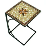 deluke Gartentisch 35 x 35 x 53 cm Braun