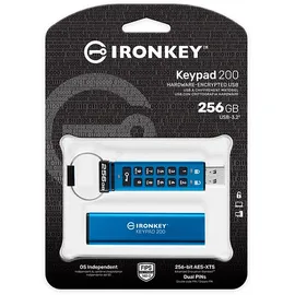 Kingston IronKey Keypad 200 256GB, USB-A 3.0 (IKKP200/256GB)