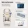 Home Deluxe Massagesessel ALVINA Premium Webstoff 76,7 x 157 x 116 cm Beige mit Wärmefunktion