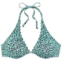 LASCANA Bügel-Bikini-Top Damen mint-bedruckt Gr.44 Cup B