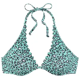 LASCANA Bügel-Bikini-Top Damen mint-bedruckt Gr.44 Cup B