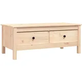furnicato Klassischer Couchtisch Braun Kiefer 100 x 50 x 40 cm