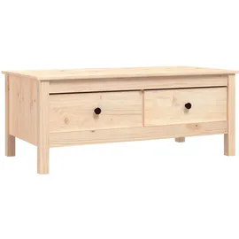 furnicato Klassischer Couchtisch Braun Kiefer 100 x 50 x 40 cm