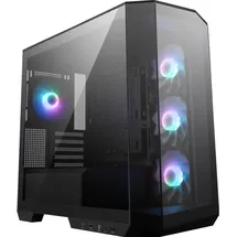 MSI MAG PANO M100R PZ Midi Tower Gaming Gehäuse, Echtglas Seitenfenster, Schwarz