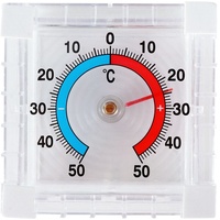 Selbstklebend Thermometer Fensterthermometer Außenthermometer 8x7,5 cm