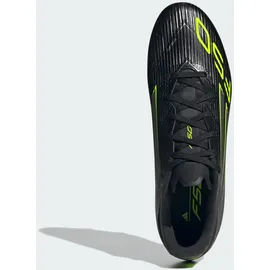 adidas F50 League FG/MG Herren Core Black/Iron Metallic/Lucid Lemon 44