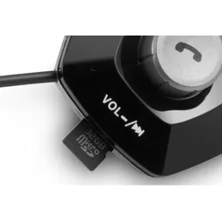 Technaxx FMT1100BT Bluetooth-Freisprechanlage für PKW 2.1 + EDR AVRCP 1.5 HFP A2DP 1.3 MicroSD AUX DSP 28 x 57 x mm
