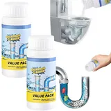 Abflussfrei Extrem Stark, Hochwirksamer Aktivschaum Gegen Verstopfungen, Velorin Rohrreiniger Für Küche, Bad, Toilette & Balkon Alle Rohre (2 Flasche)