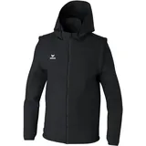 Trainingsjacke mit abnehmbaren Ärmeln schwarz 3XL