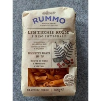 6 x Rummo Lenticchie Rosse e Riso  Pasta aus Linsen und VK Reis glutenfrei 300g