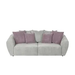 smart Big Sofa  Saturo ¦ grau ¦ Maße (cm): B: 250 H: 81 T: 106