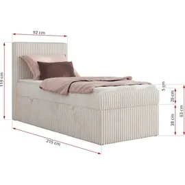 MKS Tiliano 90 x 200 cm H3 Beige