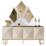 JV Möbel Sideboard 54 x 87 x 210 cm Beige