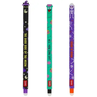 Legami Löschbare Gelstifte Set The BOO Crew 2025 - Erasable Gel Pen Halloween