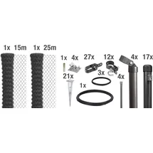GAH Alberts Maschendrahtzaun 40 m x 80 cm Anthrazit