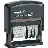 Trodat Textstempel Französisch Datum 4,7 x 0,38 cm Schwarz