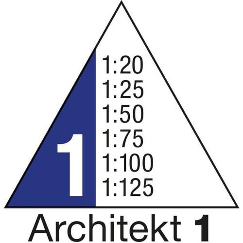 Preisvergleich Produktbild Dreikantmaßstab 30cm Architekt 1