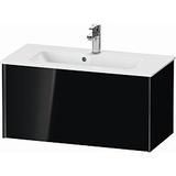 Duravit XViu Waschtisch-Unterschrank XV40790B240 81 x 40 x 39 cm, schwarz hochglanz, 1 Auszug, wandhängend, schwarz matt