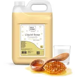 idea-home IDEA HOME FRAGANTE Handseife Flüssig 5L - Seife Kanister für alle Hauttypen - Gut Schäumende Flüssigseife 5 Liter - Cremeseife - Milch und Honig