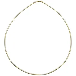 Halsreif OSTSEE-SCHMUCK "Ostsee-Schmuck Halsreif Omega 3,0 mm Halsreif Omega 3,0 mm" Gr. 42, gold (goldfarben), Halsketten, Damen, 42cm, Silber 925 (Sterlingsilber), L: 42cm