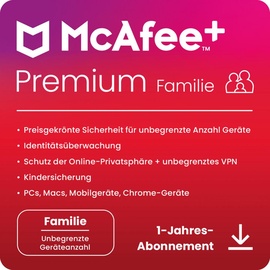 McAfee McAfee+ Premium Family Security - 1 Jahr, ESD, Download