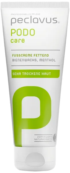 Peclavus PODOcare Fußcreme fettend mit Bienenwachs 100ml +100ml Gratis!