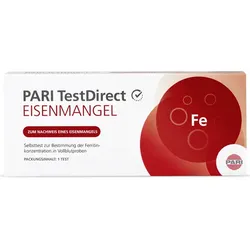 PARI TestDirect EISENMANGEL Selbsttest Blut 1 St
