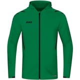 Trainingsjacke mit Kapuze sportgrün/schwarz L