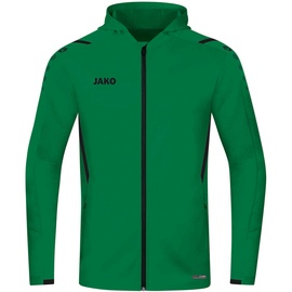 Jako Challenge Trainingsjacke mit Kapuze sportgrün/schwarz L