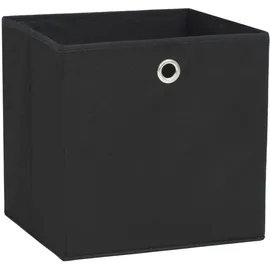 vidaXL Aufbewahrungsbox 32 x 32 x 32 cm 4-tlg. schwarz