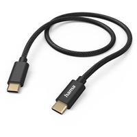 Hama Ladekabel Fabric USB-C/USB-C 1.5m Nylon schwarz (201547)