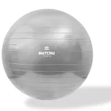 Matchu Sports Gymnastikball Silber 75 cm