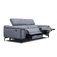 Courtois Laville Relaxsofa, Hellblau, Textil, Rechteckig, 212x82x103 cm, Wohnzimmer, Sofas & Couches, Sofas, Heimkino Sofas