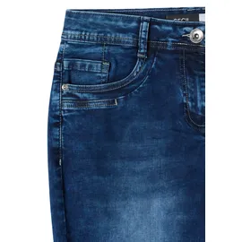Cecil 3/4 Slim Leg Jeans im Casual Fit mid Blue used wash, 27 - 27W / 22L