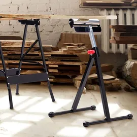 Melko 2er Set Rollenbock 66–105 cm – höhenverstellbare Rollenständer, 90 kg Tragkraft