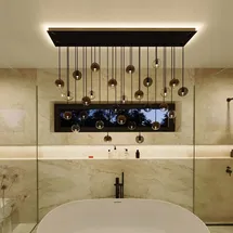 s.luce Modular Balken Baldachin mehrflammig Rechteckig Lampen-Aufhängung, Farbe:Schwarz, Ausführung:1-reihig, Größe:120cm