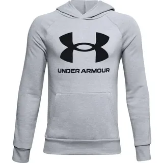 Under Armour Rival Fleece Big Logo Hoodie light grey S - YSM