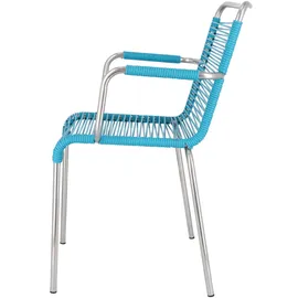 Fiam Mya Spaghetti Stapelsessel 57 x 52 x 85 cm petrol