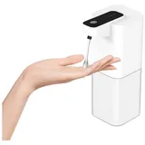 Refttenw Seifenspender Automatischer Sensor-Seifenspender 400ml Spülmittelspender, Wiederaufladbar, Schaum/Spray/Gel, für Badezimmer/Küche/Büro/Hotel