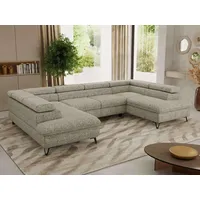 MKS WOHNLANDSCHAFT PABLO U Strukture Beige