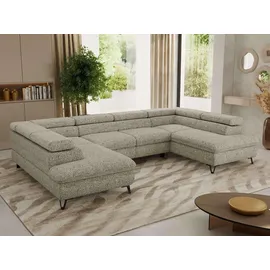 MKS WOHNLANDSCHAFT PABLO U Strukture Beige