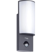 Oktaplex lighting LED Aussenleuchte mit Sensor Belo | Alu Außenlampe IP54 anthrazit Wand Außen | Außenwandleuchte 3000K Warmweiß